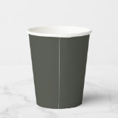 Couleur Tendance - Gobelets en Papier Gris Forêt S (Droite)