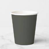 Couleur Tendance - Gobelets en Papier Gris Forêt S (Recto)