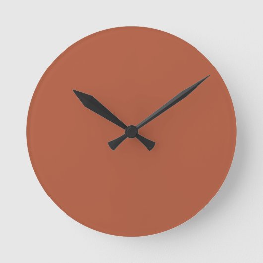 Couleur tendance - Horloge ronde en cuivre brûlé (Recto)