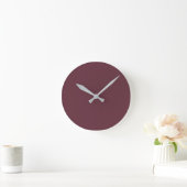 Couleur tendance - Horloge ronde vin rouge foncé (Maison)