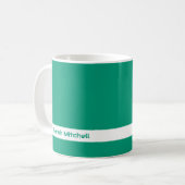 Couleur tendance - Jade Green Name Mug (Devant gauche)