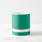 Couleur tendance - Jade Green Name Mug (Centre)