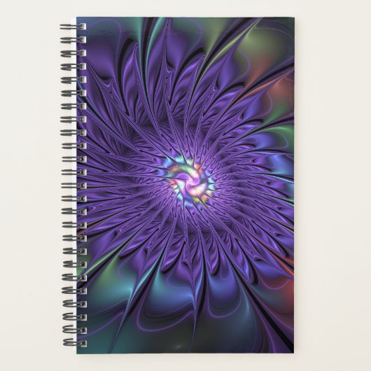 Couleur tendance moderne abstraite fleur fractale (Devant)
