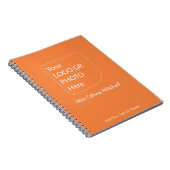 Couleur Tendance Orange Fraîche - Cahier de Logo/P (Côté Droit)