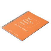Couleur Tendance Orange Fraîche - Cahier de Logo/P (Côté gauche)