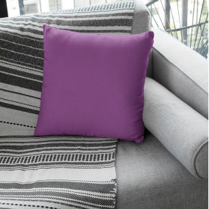 Couleur tendance - Oreiller à lancer pourpre prune