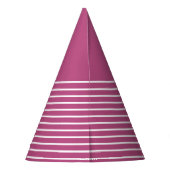 Couleur Tendance - Rayures Chapeau de Fête Baies R (Dos)