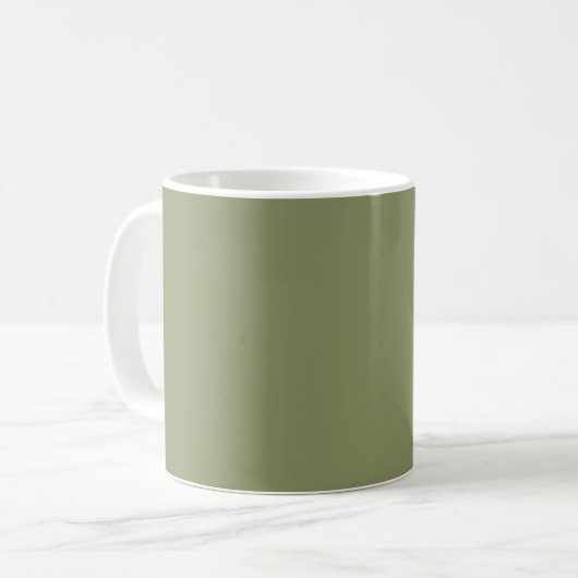 Couleur tendance - Reed Green Minimalist Mug (Devant gauche)