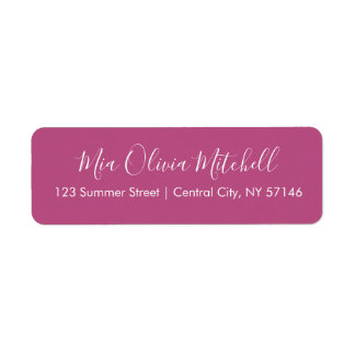 Couleur tendance rose violet violet Étiquettes de