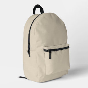Couleur tendance - Sac à dos imprimé beige naturel