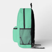 Couleur tendance - Sac à dos imprimé vert minty (Droite)