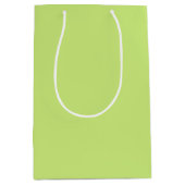 Couleur tendance - Sac cadeau vert printemps moyen (Devant)