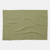Couleur tendance - Serviette de cuisine vert olive (Horizontal)