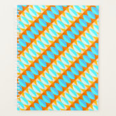 Couleur Turquoise Bleu Orange Jaune Motif (Devant)