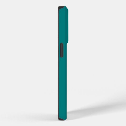 Couleur Turquoise bleu vert foncé, coque iphone (Verso / Droite)