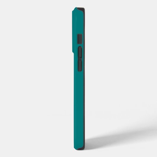 Couleur Turquoise bleu vert foncé, coque iphone (Verso / Gauche)
