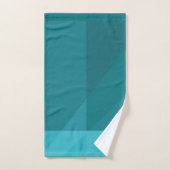 Couleur turquoise géométrique moderne (Serviette à main)