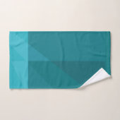 Couleur turquoise géométrique moderne (Serviette à main)