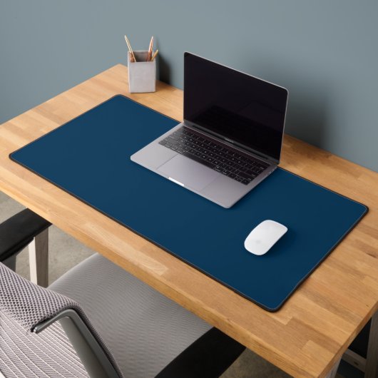 Couleur uni bleu prussien | Classique | Élégant (Bureau 2)