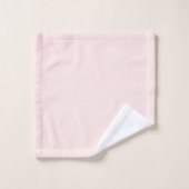 Couleur Uni Douce Pêche Pastel (Gant de toilette)