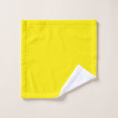 Couleur uni jaune canari (Gant de toilette)