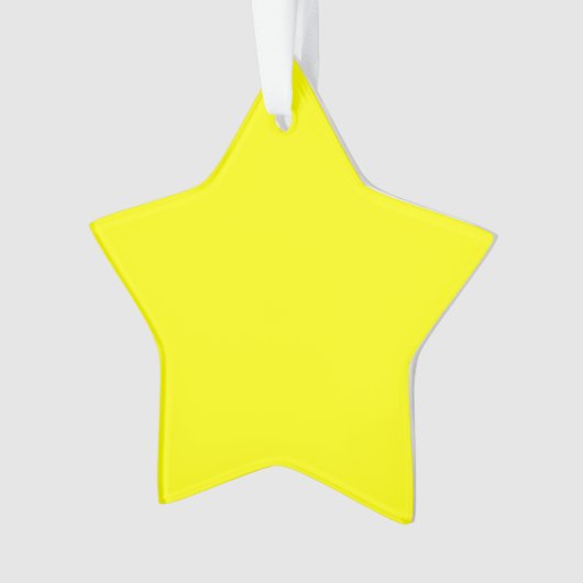 Couleur uni jaune néon (devant)