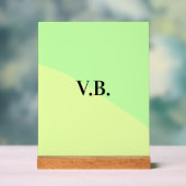 Couleur unie simple ajouter un nom texte monogramm (Neutre)