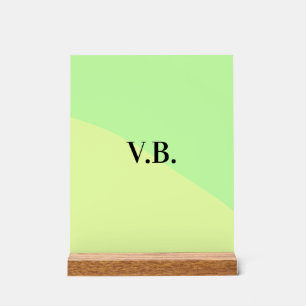 Couleur unie simple ajouter un nom texte monogramm