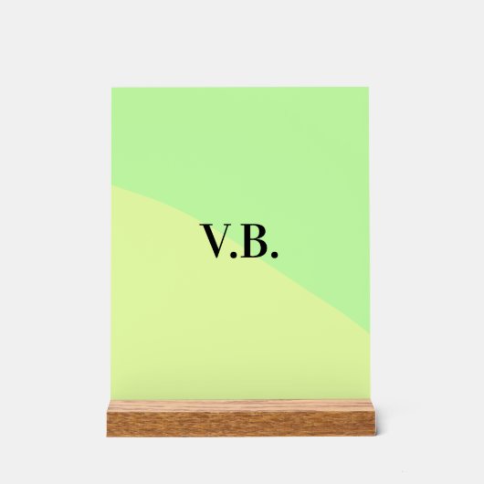 Couleur unie simple ajouter un nom texte monogramm (Recto)