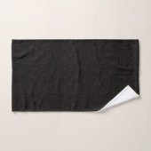 Couleur unie texturée noire (Serviette à main)