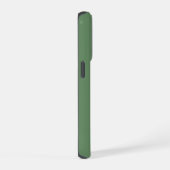 Couleur unie vert pin et initiales blanches (Côté droit)