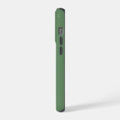 Couleur unie vert pin et initiales blanches (Côté gauche)