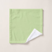 Couleur unie vert pomme pastel  (Gant de toilette)