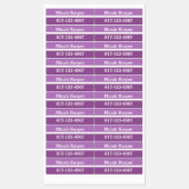 Couleur violette Bloc adhésif Étiquette moyen Rect (Feuille)