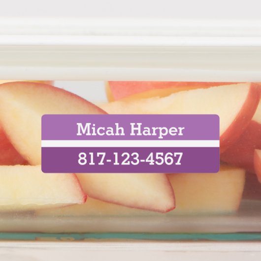 Couleur violette Bloc adhésif Étiquette moyen Rect (Apposé)