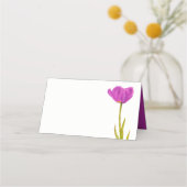 Couleur violette d'aquarelle d'art invité cartes d (Devant)