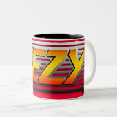 Couleurs 2 EZY, tasse à effet rouge et acier pour hommes (Devant droit)