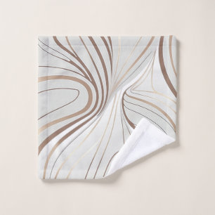 Couleurs Abstrait blanc et taupe