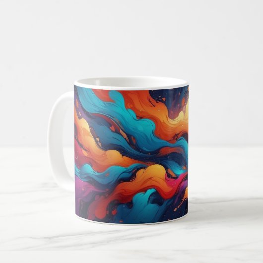 Couleurs Abstraites Couleurs de Mug Pop Style Art (Devant gauche)