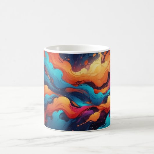 Couleurs Abstraites Couleurs de Mug Pop Style Art (Centre)