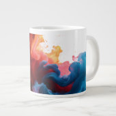 Couleurs Abstraites - Jumbo Mug Design (Devant droit)
