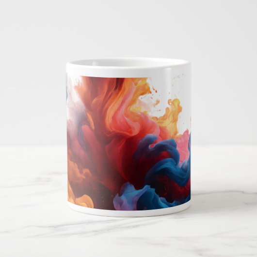 Couleurs Abstraites - Jumbo Mug Design (Devant)