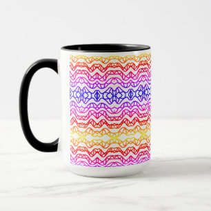 Couleurs amusantes de la tasse motif