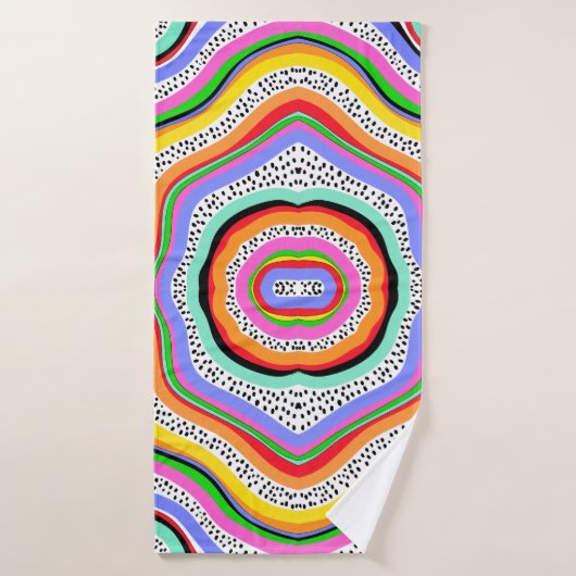 Couleurs arc-en-ciel (Serviette de bain)