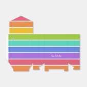 Couleurs arc-en-ciel ballotins personnalisés (Déplié)