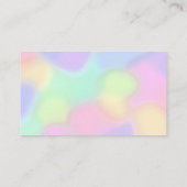 Couleurs arc-en-ciel Carte de visite (Dos)