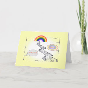 Couleurs arc-en-ciel CHASM Relations Carte de voeu