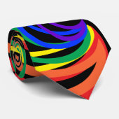 Couleurs arc-en-ciel Cravate Motif Abstraite (Roulé)