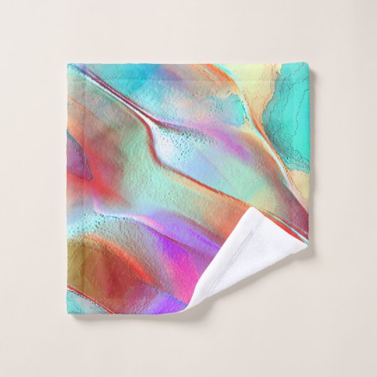 Couleurs arc-en-ciel dans la serviette de roche pe (Gant de toilette)