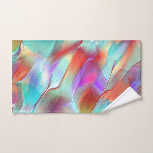 Couleurs arc-en-ciel dans la serviette de roche pe (Serviette à main)